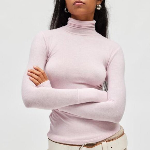 NWT UO Out From Under Laurelie Layering Purple Turtleneck Tee - Picture 1 of 5